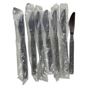 Interpur Stainless Steel Cutlery Knives (7) Vintage NEW Japan 1970's